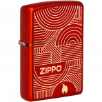Zippo Art Deco Krmz akmak 