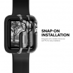 Zizo Apple Watch Shock Seri Bumper Klf (38mm/MIL-STD-810G)-Gray