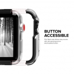 Zizo Apple Watch Shock Seri Bumper Klf (38mm/MIL-STD-810G)-Silver