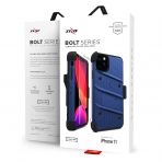 Zizo Apple iPhone 11 Pro Max Bolt Serisi Klf (MIL-STD-810G)-Blue