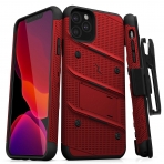 Zizo Apple iPhone 11 Pro Bolt Serisi Klf (MIL-STD-810G)-Red