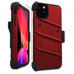 Zizo Apple iPhone 11 Pro Max Bolt Serisi Klf (MIL-STD-810G)-Red