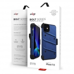 Zizo Apple iPhone 11 Bolt Serisi Klf (MIL-STD-810G)-Blue