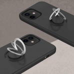 Zizo Apple iPhone 12 Mini Revolve Serisi Klf- Magnetic Black