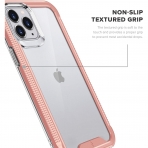 Zizo Apple iPhone 12 Pro Max ION Serisi Klf-Rose Gold/Clear