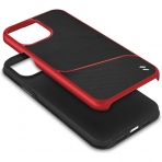 Zizo Apple iPhone 12 Division Serisi Klf-Black/Red