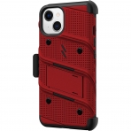 Zizo Apple iPhone 13 Bolt Serisi Klf (MIL-STD-810G)-Red/Black