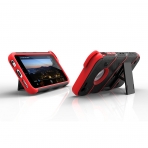 Zizo iPhone 5S / SE / 5C Bolt Serisi Klf (Mil-STD-810G)-Black Red