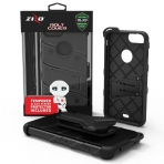Zizo iPhone 7 Plus Bolt Series Kemer Klipsli Klf ve Ekran Koruyucu (MIL-STD-810G)-Black