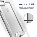 Zizo iPhone SE ION Serisi effaf Klf (Mil-STD-810G)-Silver