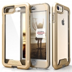 Zizo iPhone SE ION Serisi effaf Klf (Mil-STD-810G)-Gold