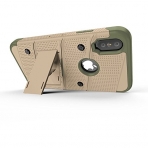 Zizo Apple iPhone X Bolt Serisi Kemer Klipsli Klf - Desert Tan Camo Green