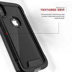 Zizo Apple iPhone X ION Serisi effaf Klf (MIL-STD-810G)-Black