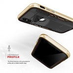Zizo Apple iPhone X Shock 2.0 Seri Bumper Klf (MIL-STD-810G)-Gold Brown