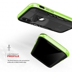 Zizo Apple iPhone XS Shock 2.0 Seri Bumper Klf (MIL-STD-810G)-Neon Green Black