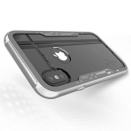 Zizo Apple iPhone X Shock 2.0 Seri Bumper Klf (MIL-STD-810G)-Silver Gray