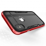 Zizo Apple iPhone XS Shock 2.0 Seri Bumper Klf (MIL-STD-810G)-Red Black