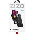 Zizo Bolt Serisi Apple iPhone 15 Plus Klf (MIL-STD-810G)-Black/Black