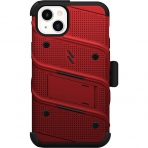 Zizo Bolt Serisi Apple iPhone 14 Plus Klf (MIL-STD-810G)-Red Black