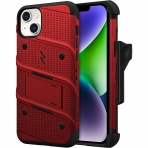 Zizo Bolt Serisi Apple iPhone 14 Plus Klf (MIL-STD-810G)-Red Black