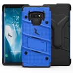 Zizo Galaxy Note 9 Bolt Serisi Klf (MIL-STD-810G)-Blue