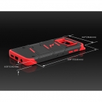 Zizo Galaxy S7 Edge Bolt Series Kemer Klipsli Klf ve Ekran Koruyucu (MIL-STD-810G)-Black Red  