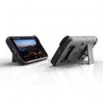 Zizo HTC 10 Bolt Seri Kickstand Kemer Klipsli Klf (MIL-STD-810G)-Gray Black