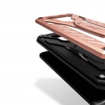 Zizo LG G6 Static Serisi Klf (MIL-STD-810G)-Rose Gold-Black