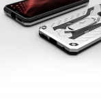 Zizo LG G6 Static Serisi Klf (MIL-STD-810G)-Silver-Black