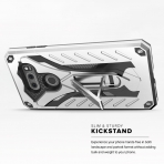 Zizo LG V30 Static Seri Kickstand Klf (MIL-STD-810G)-Silver