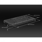 Zizo Samsung Galaxy J7 Bolt Serisi Kickstand Klf (MIL-STD-810G)-Black