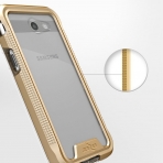 Zizo Samsung Galaxy J7 ION Seri effaf Klf (MIL-STD-810G)-Gold