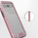 Zizo Samsung Galaxy J7 ION Seri effaf Klf (MIL-STD-810G)- Rose Gold