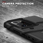 Zizo Samsung Galaxy Note 20 Ultra Bolt Serisi Klf (MIL-STD-810G)-Black