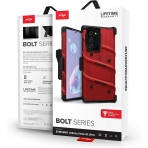 Zizo Samsung Galaxy Note 20 Ultra Bolt Serisi Klf (MIL-STD-810G)-Red