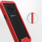 Zizo Samsung Galaxy Note 8 ION Seri effaf Klf (MIL-STD-810G)-Red