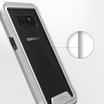 Zizo Samsung Galaxy Note 8 ION Seri effaf Klf (MIL-STD-810G)-Silver