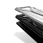 Zizo Samsung Galaxy Note 8 Static Serisi Kickstand Klf (MIL-STD-810G)-Silver