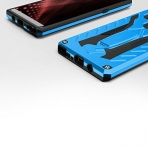 Zizo Samsung Galaxy Note 8 Static Serisi Kickstand Klf (MIL-STD-810G)-Blue