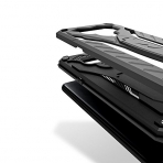 Zizo Samsung Galaxy Note 8 Static Serisi Kickstand Klf (MIL-STD-810G)-Black
