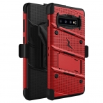 Zizo Samsung Galaxy S10 Plus Bolt Serisi Klf (MIL-STD-810G)-Red