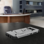 Zizo Samsung Galaxy S8 Bolt Seri Kemer Klipsli Klf ve Ekran Koruyucu (MIL-STD-810G)-Gray Black