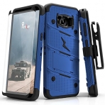 Zizo Samsung Galaxy S8 Plus Bolt Serisi Klf-Blue Black