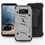 Zizo Samsung Galaxy S8 Plus Bolt Serisi Klf-Gray Black