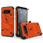 Zizo Samsung Galaxy S8 Plus Bolt Serisi Klf-Orange Black