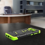 Zizo Samsung Galaxy S8 Plus Bolt Serisi Klf-Black Neon Green