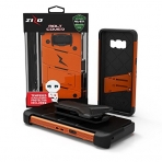 Zizo Samsung Galaxy S8 Plus Bolt Serisi Klf-Orange Black