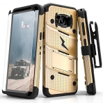 Zizo Samsung Galaxy S8 Plus Bolt Serisi Klf-Gold Black