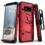 Zizo Samsung Galaxy S8 Plus Bolt Serisi Klf-Red Black