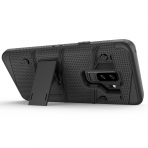 Zizo Samsung Galaxy S9 Plus Bolt Seri Klf (MIL-STD-810G)-Black Black